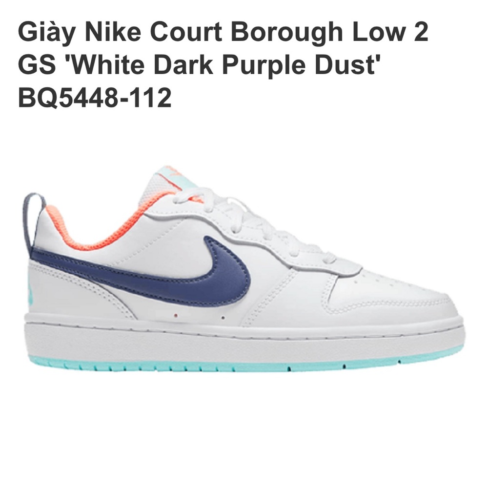 Youth Nike Court Borough Low 2 Sz 11.5 Toddler